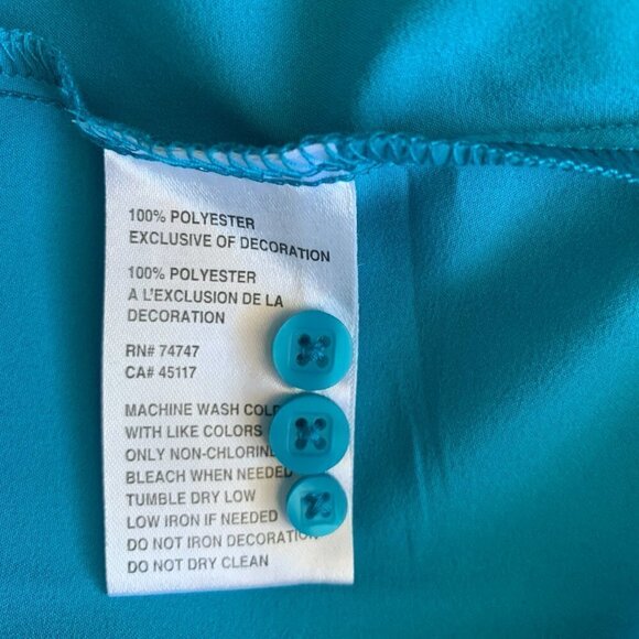 World Wide Sportsman Activewear Fishing Button Up Shirt Women S Blue 133B - Picture 15 of 16